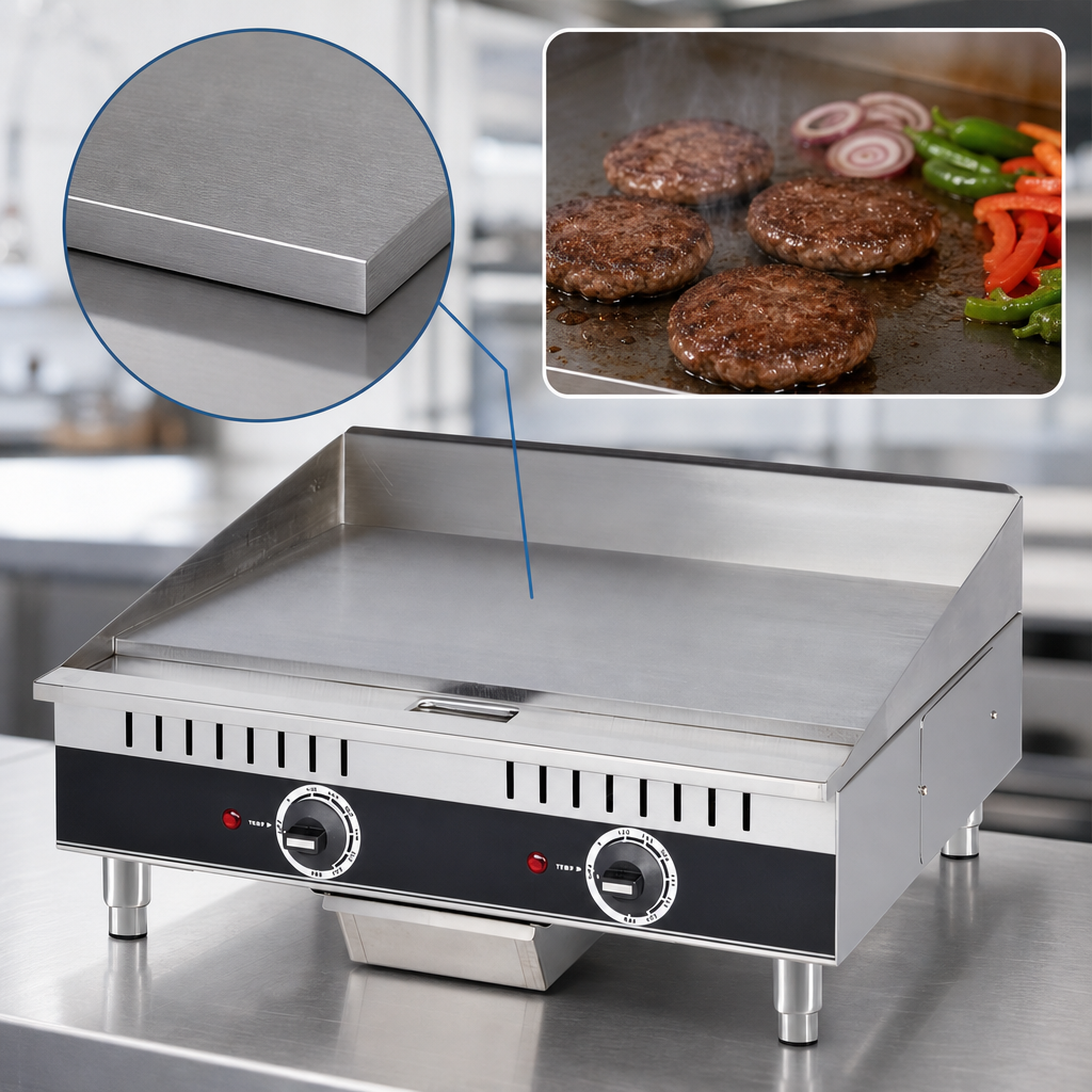 1/2-Inch Polished Steel Cooking Plate