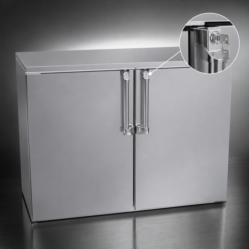Locking Solid Hinged Doors