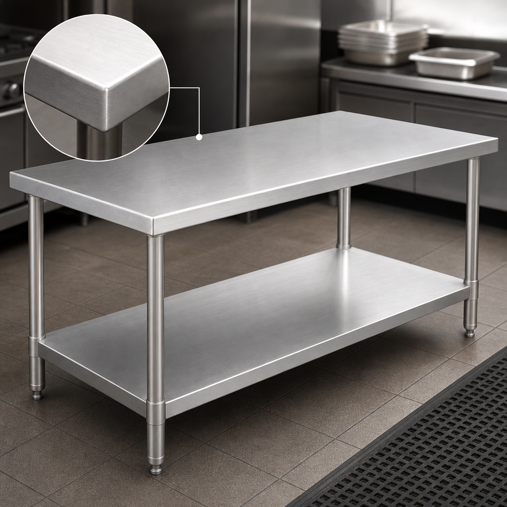 14-Gauge Stainless Steel Top