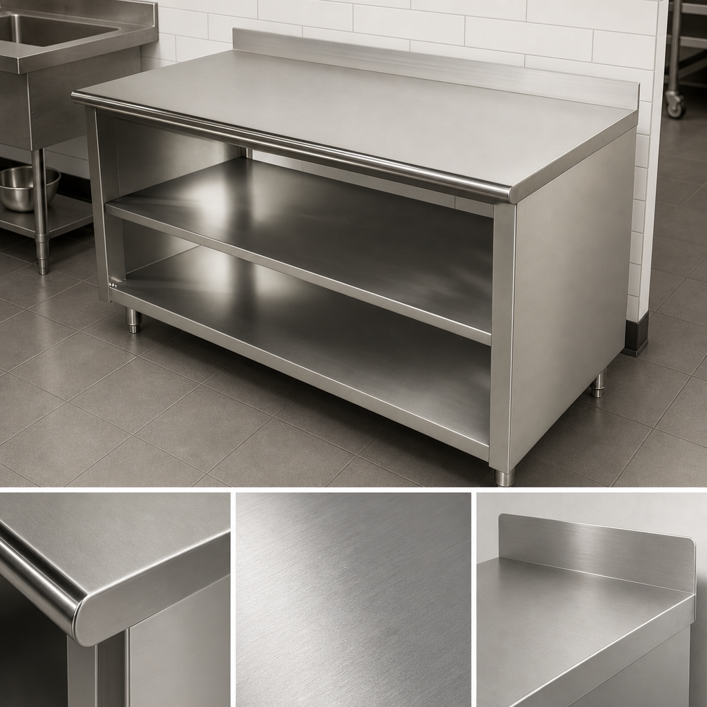 16 Gauge 304 Stainless Steel Top
