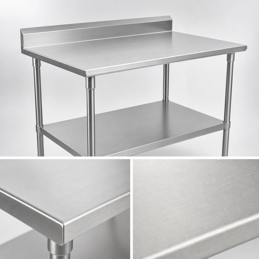 16-Gauge 300-Series Stainless Steel Top