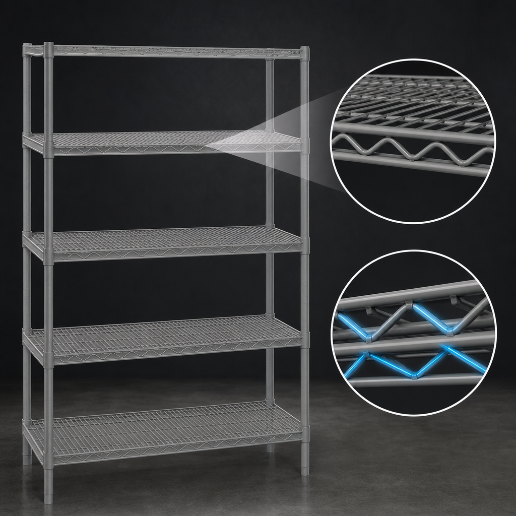 Patented QuadTruss Shelf Design