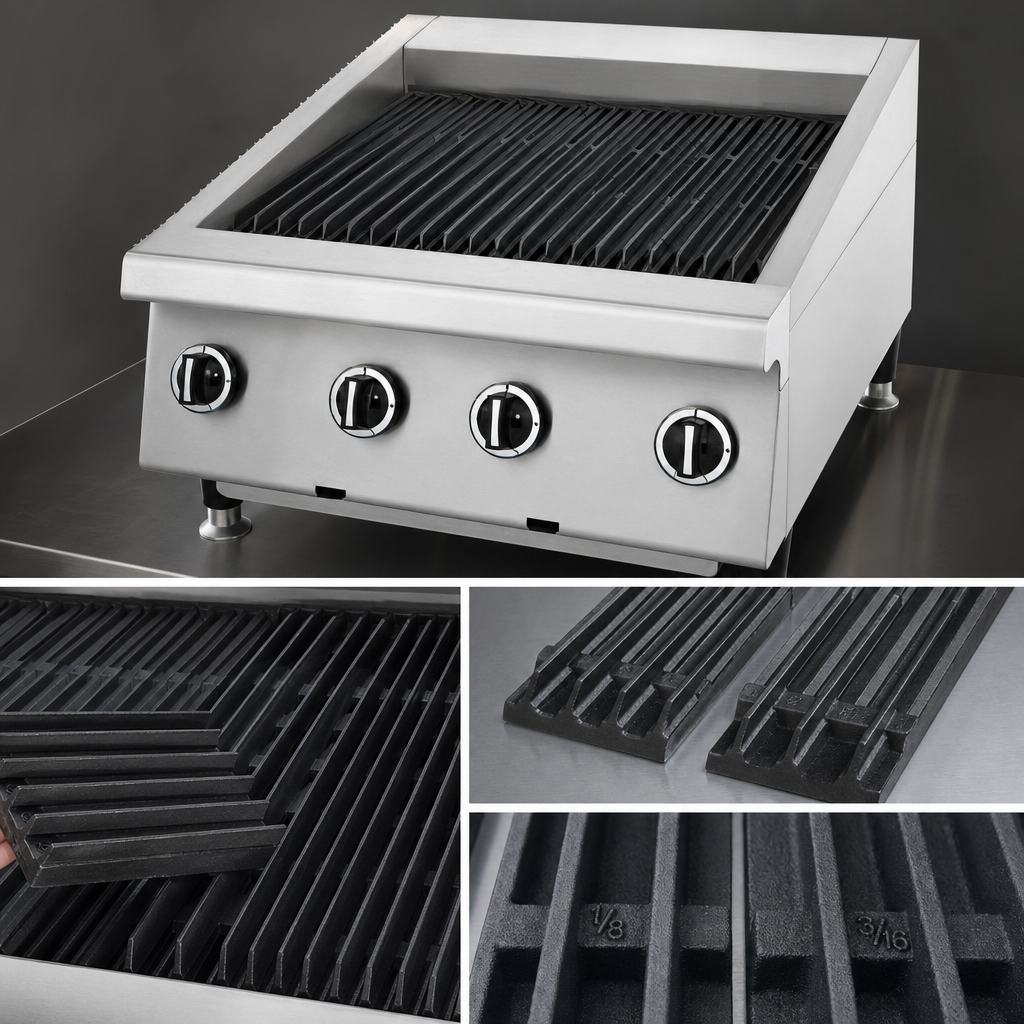 Reversible Broiler Rack Sections