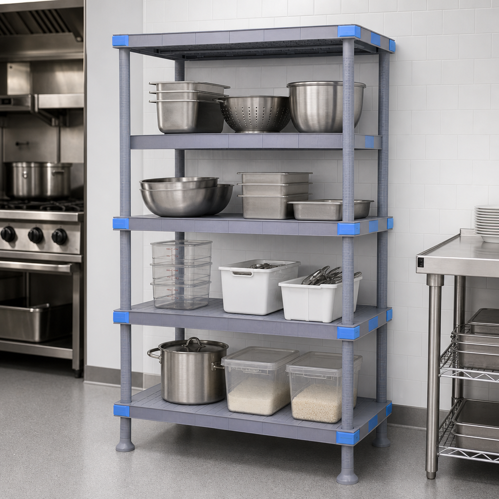 Four Solid Shelves