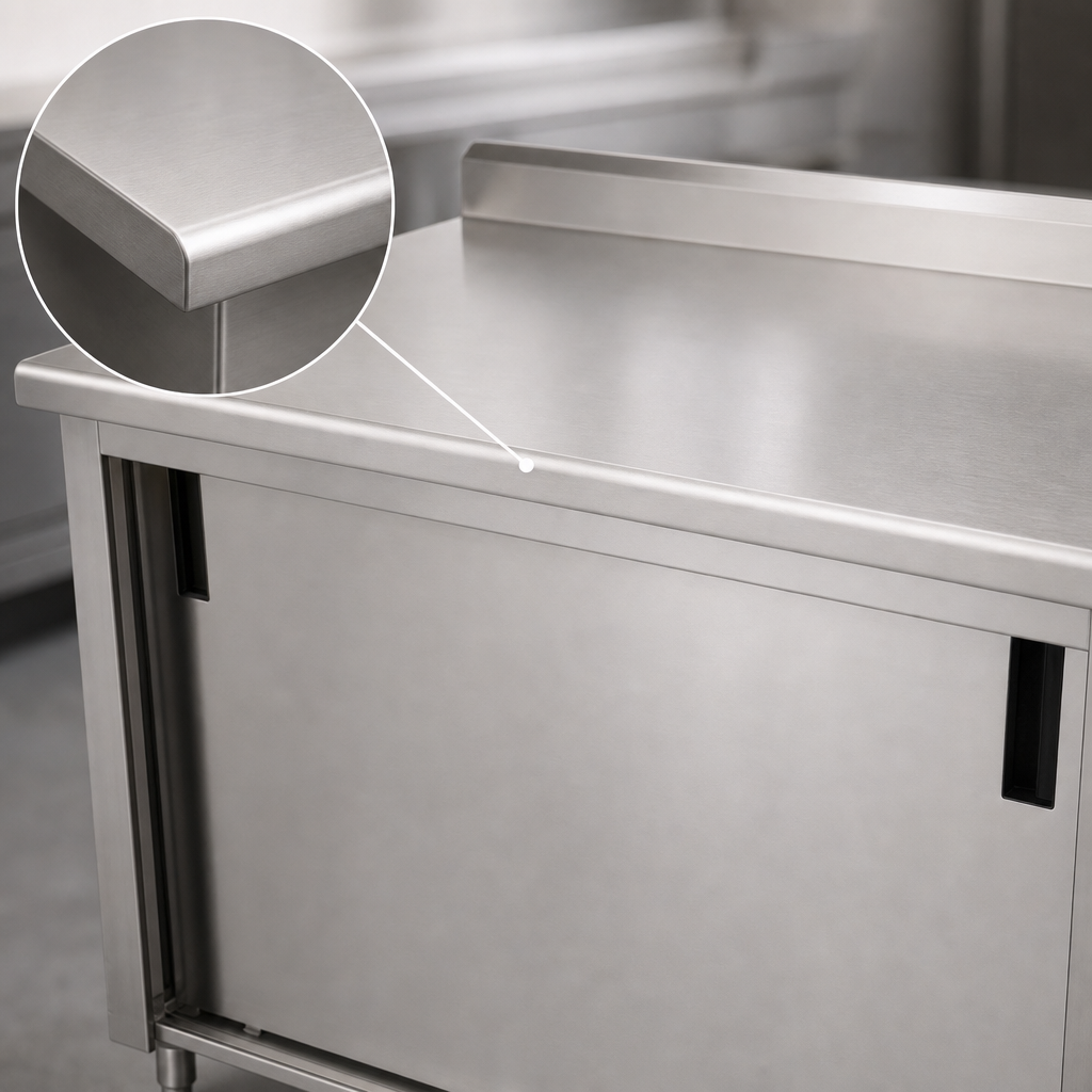 14-Gauge 304 Stainless Steel Top