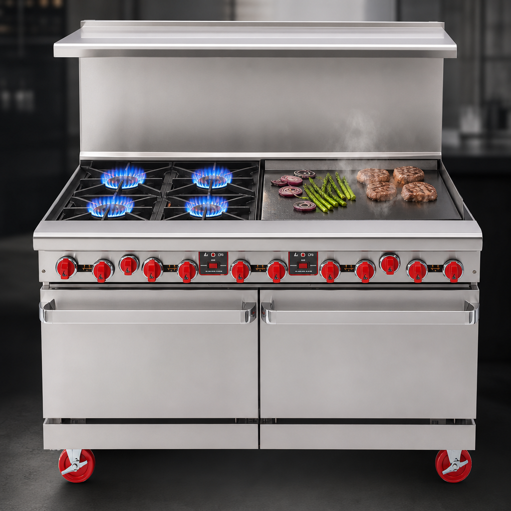 Four Open Burners