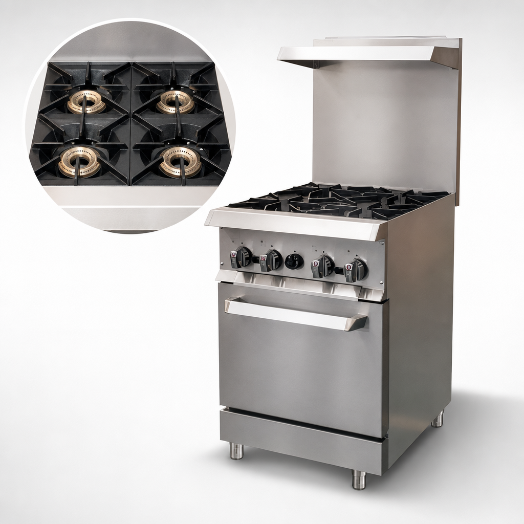 Four Open Burners