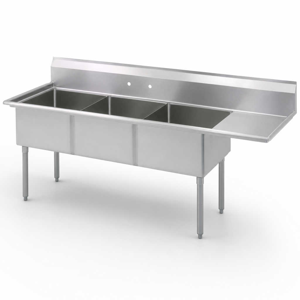 Three Compartment Sink