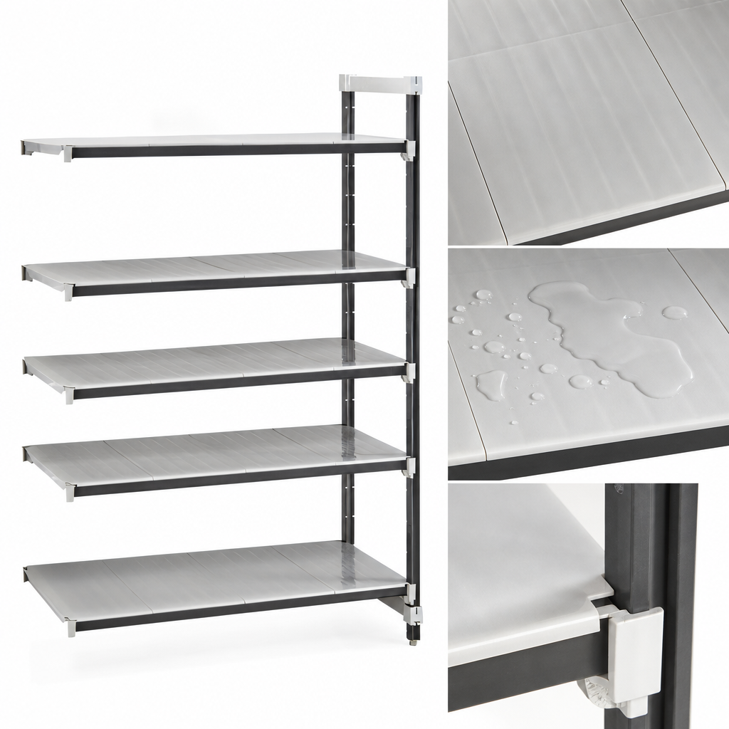 Solid Reinforced Polypropylene Shelf Plates