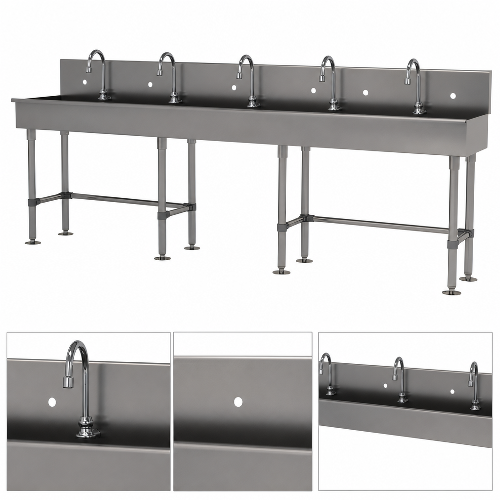 Five Faucet Stations