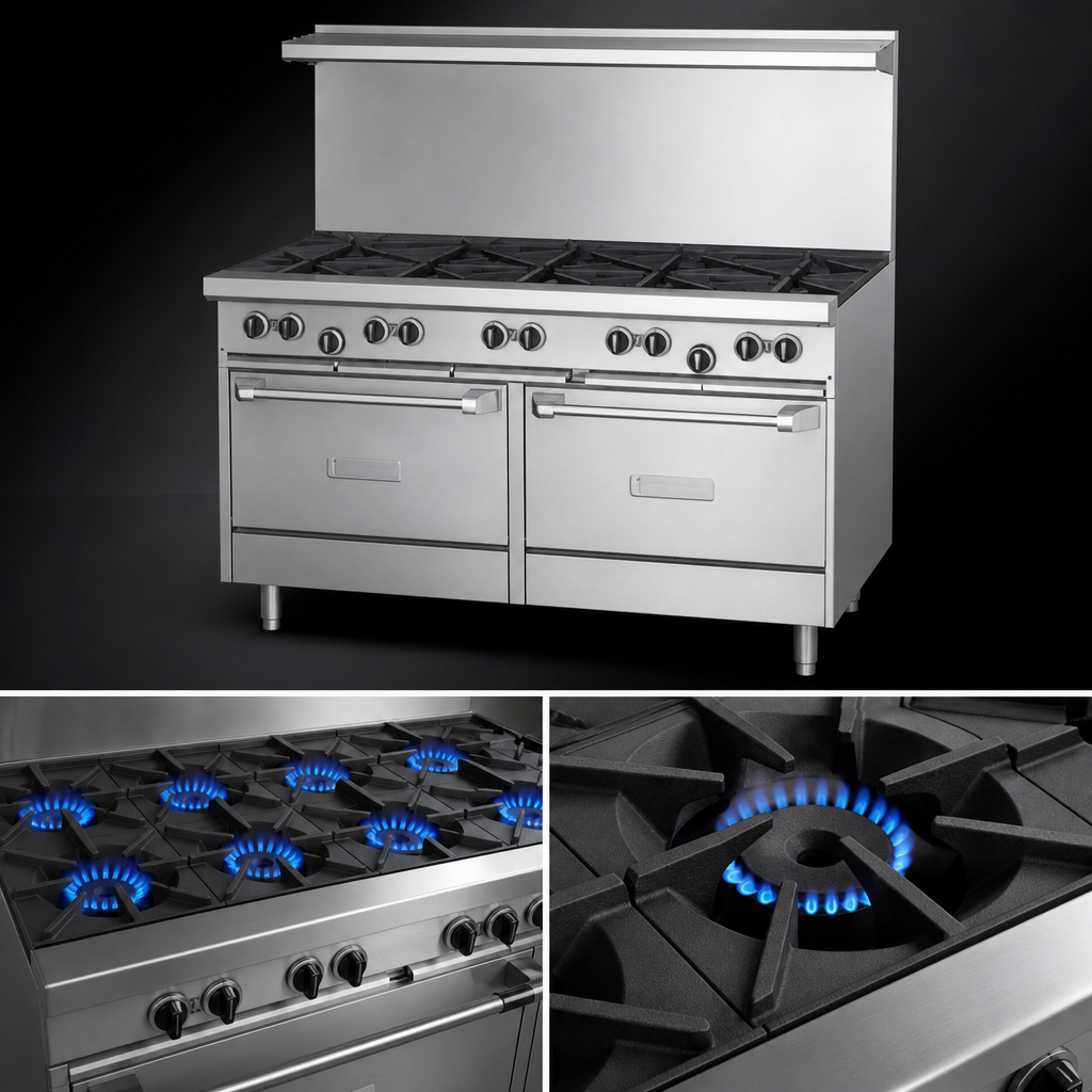 Four Open Burners