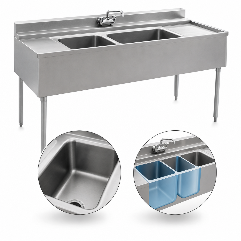 Two Deep-Drawn Compartments
