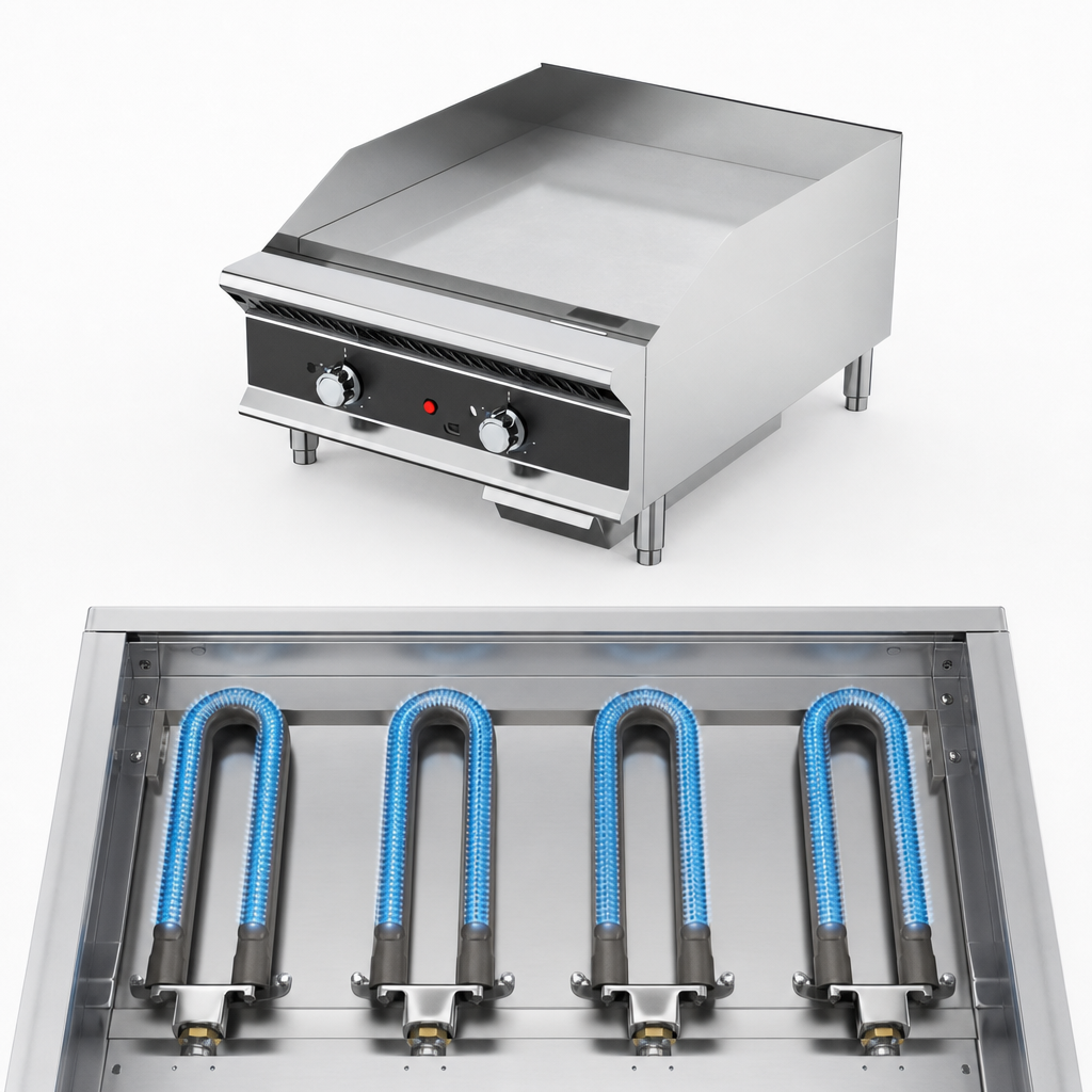 Four High-Output Burners