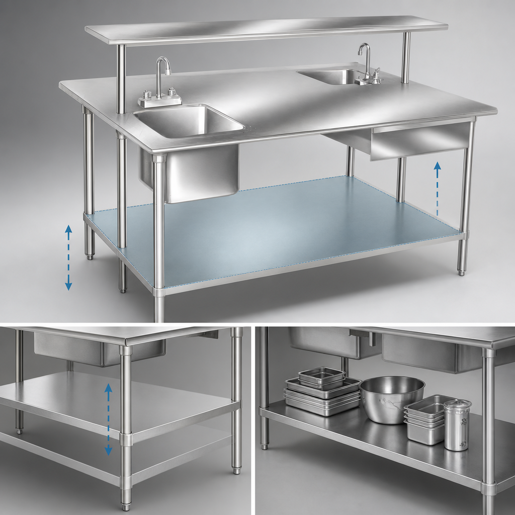 Adjustable Galvanized Undershelf