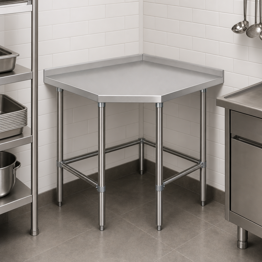 Corner Work Table Design