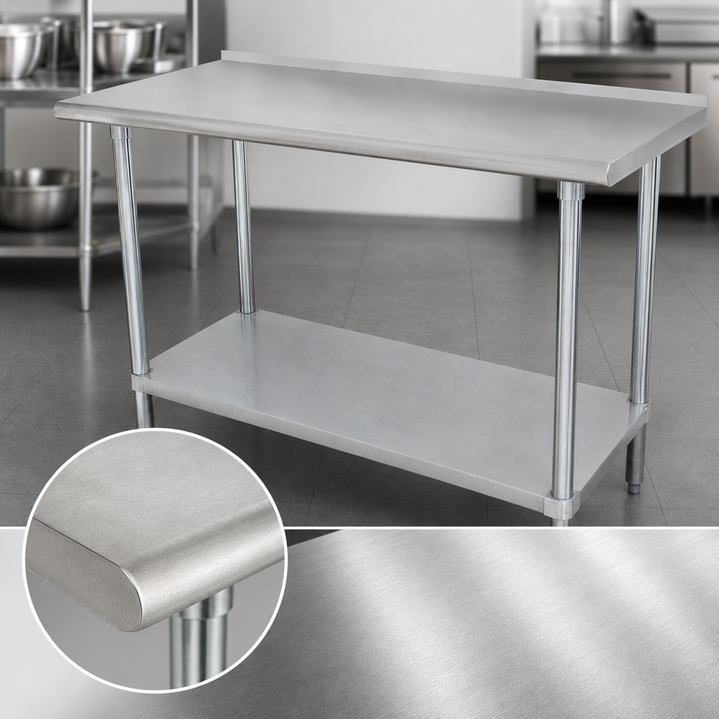 16-Gauge 304 Stainless Steel Top
