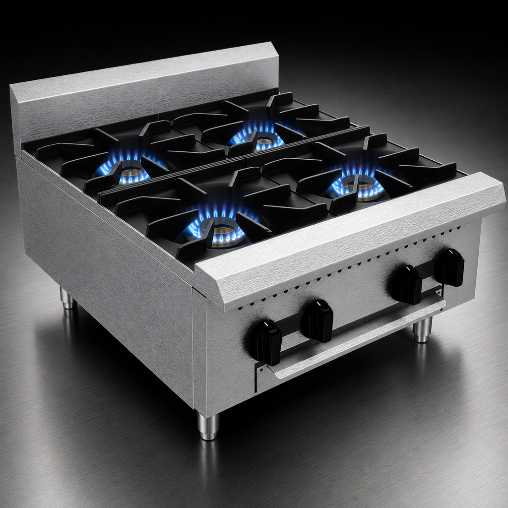 Four High-Output Burners