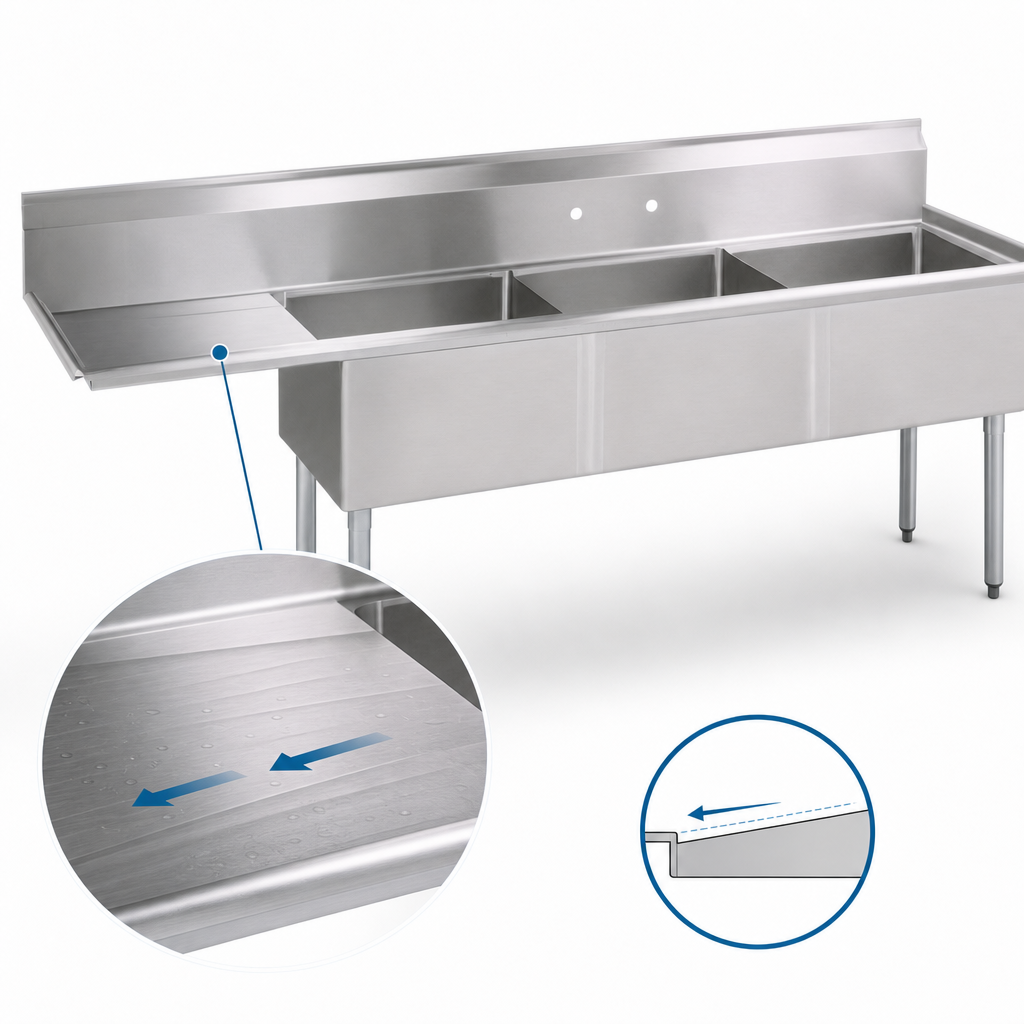 Pitched Drainboard