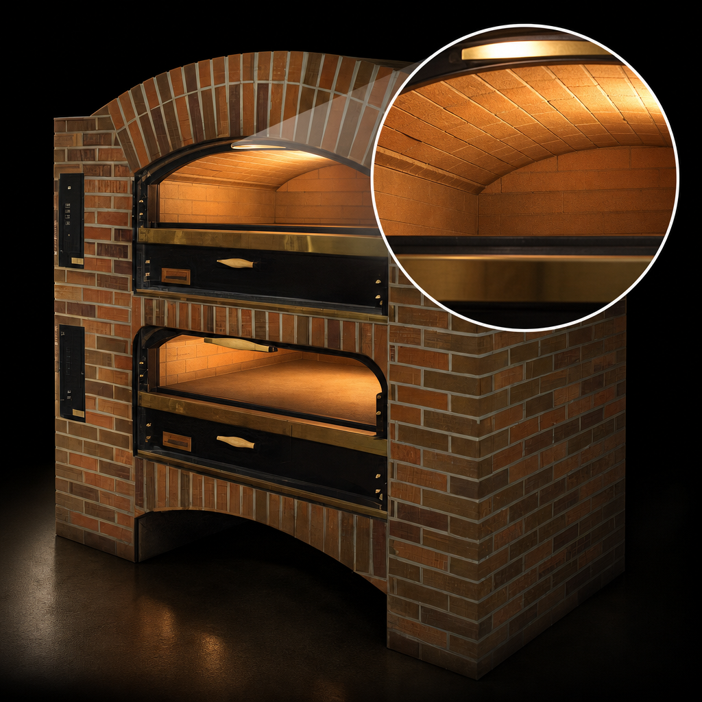 Brick-Lined Arched Ceiling
