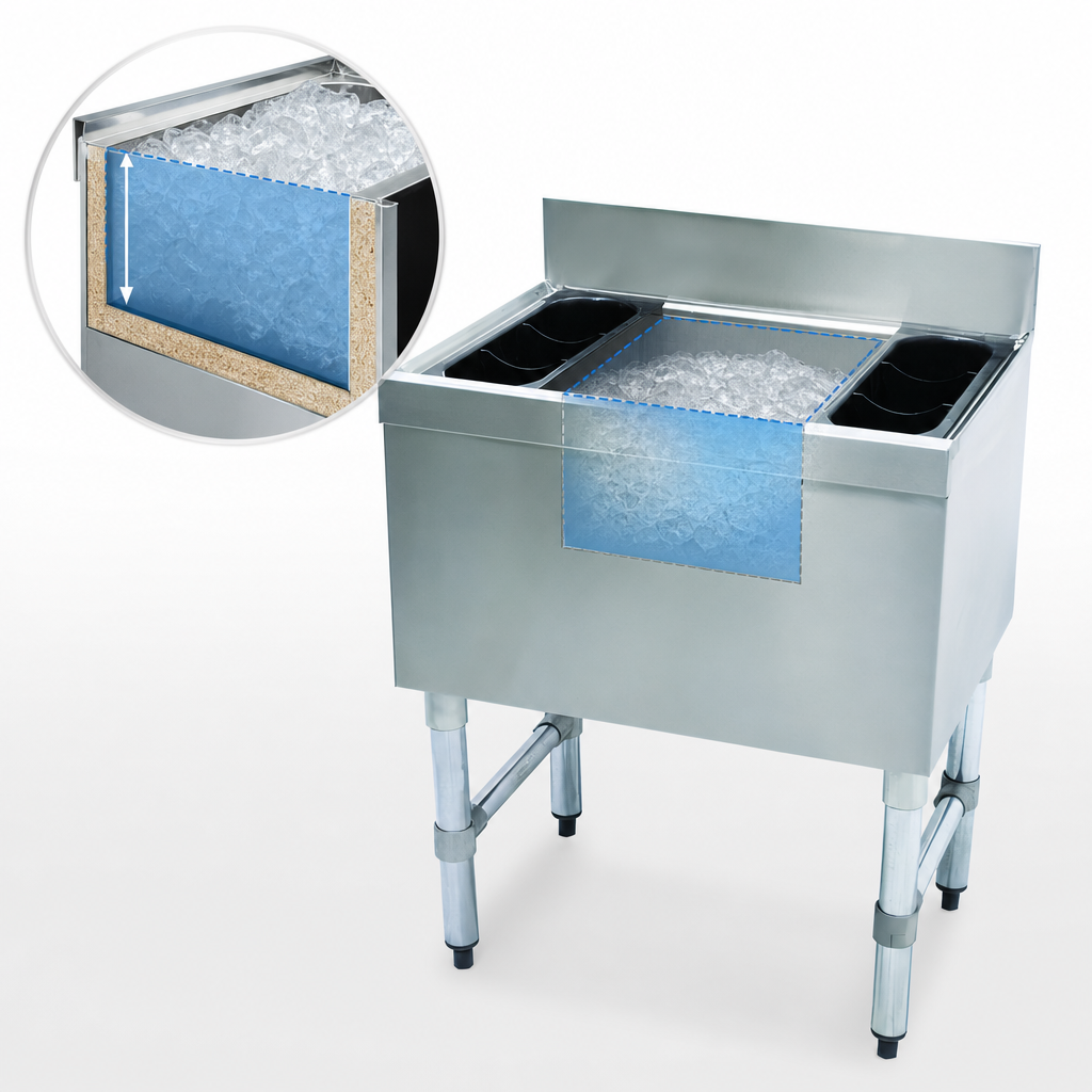 12-Inch Deep Insulated Ice Bin