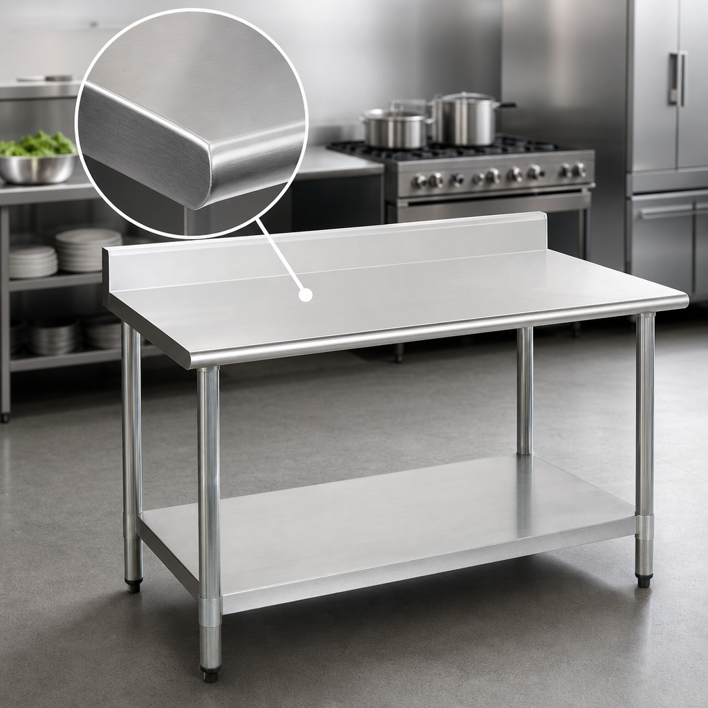 16-Gauge Stainless Steel Top