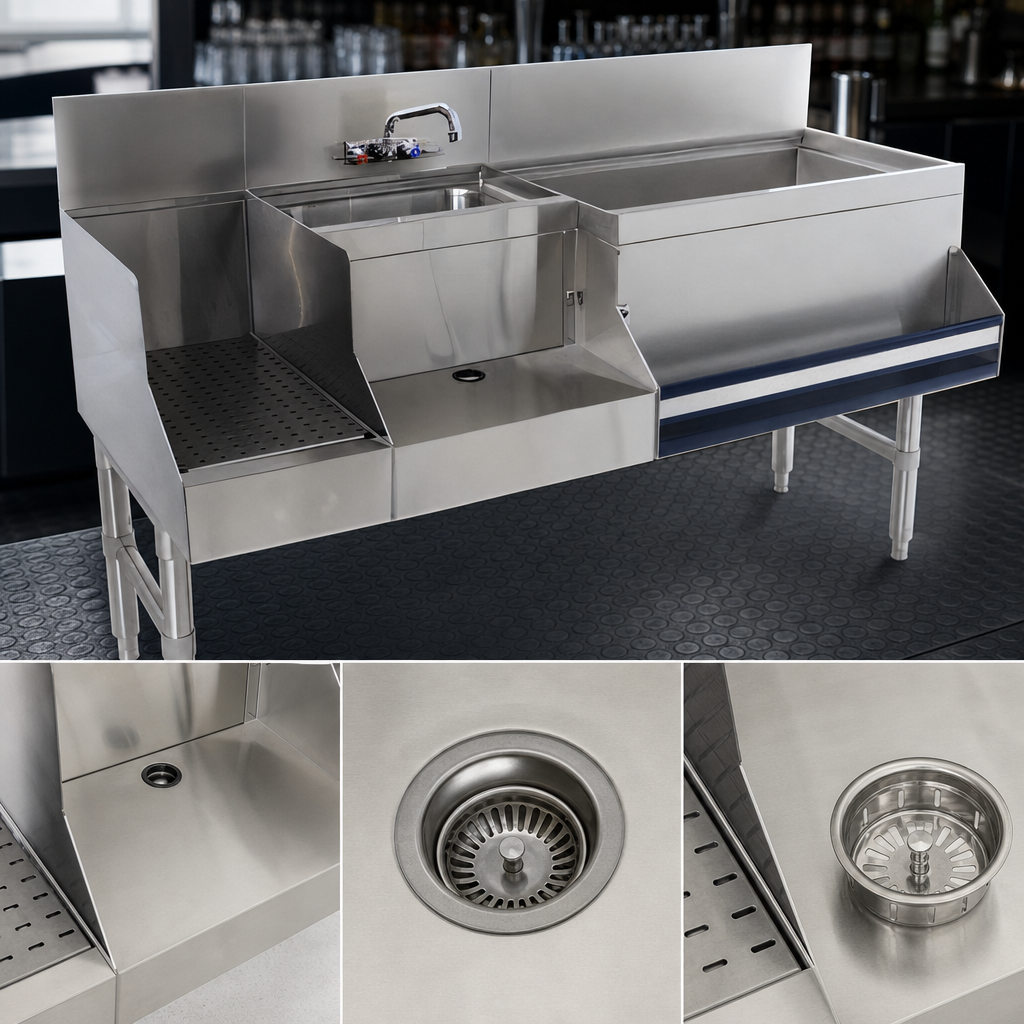 Dump Sink With Basket Drain
