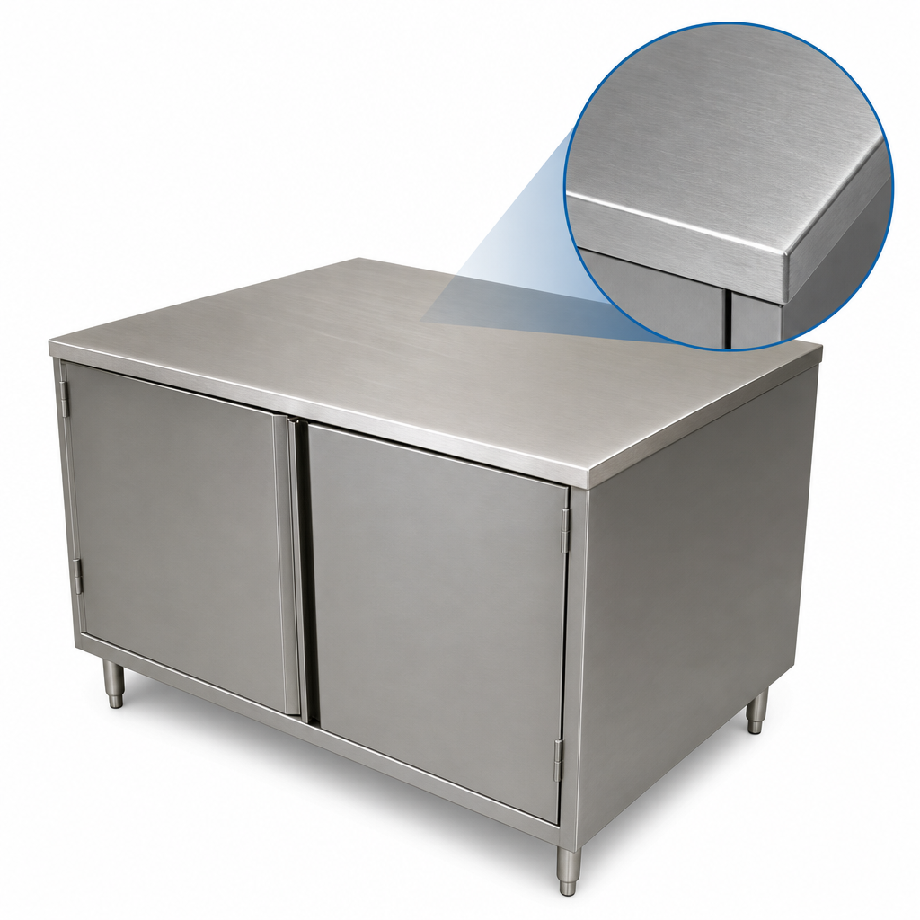 14-Gauge T-304 Stainless Steel Top