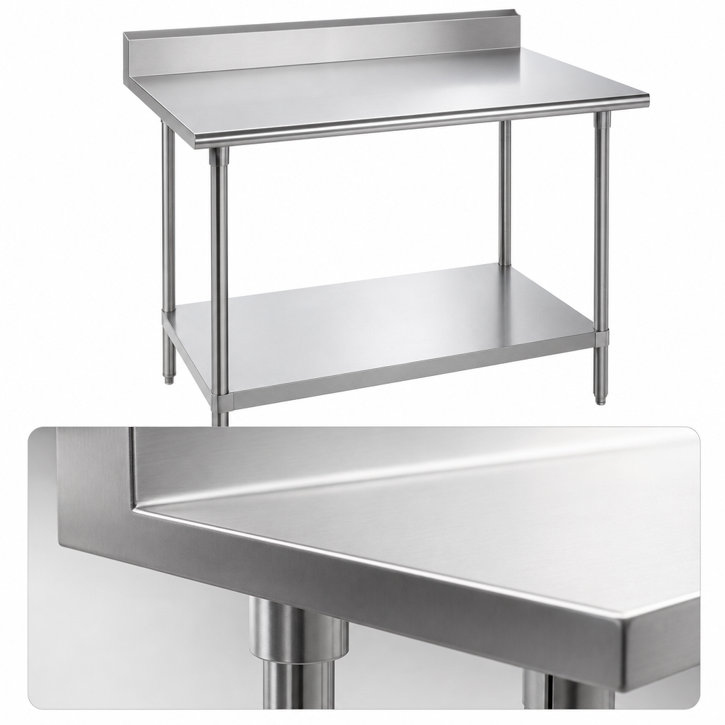 14-Gauge 304 Stainless Steel Top