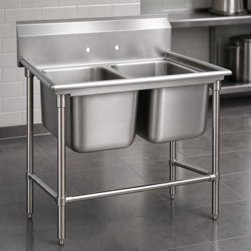 14-Gauge 304 Stainless Steel Construction