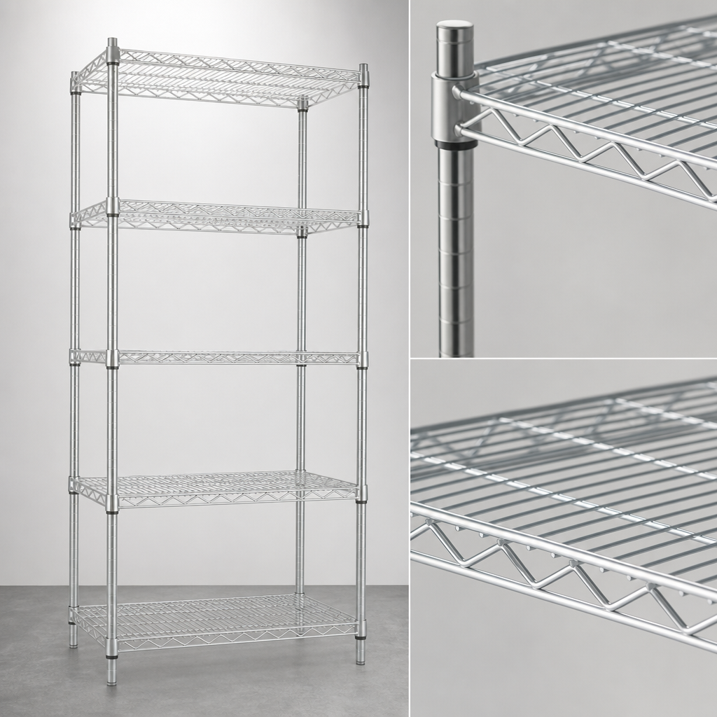 Patented QuadTruss® Wire Shelves