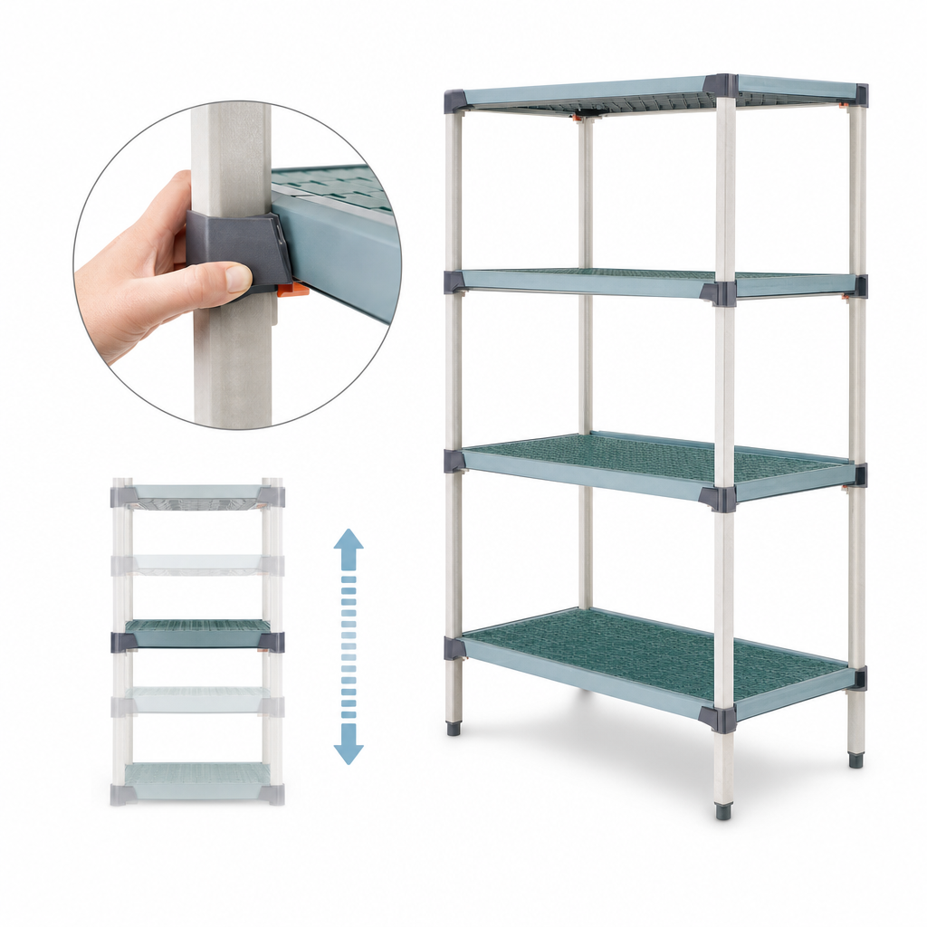 Quick-Adjust Shelves