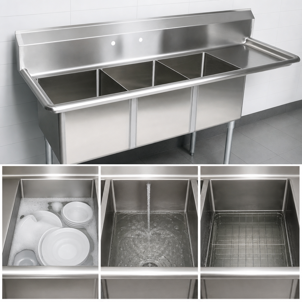Three-Compartment Sink Design