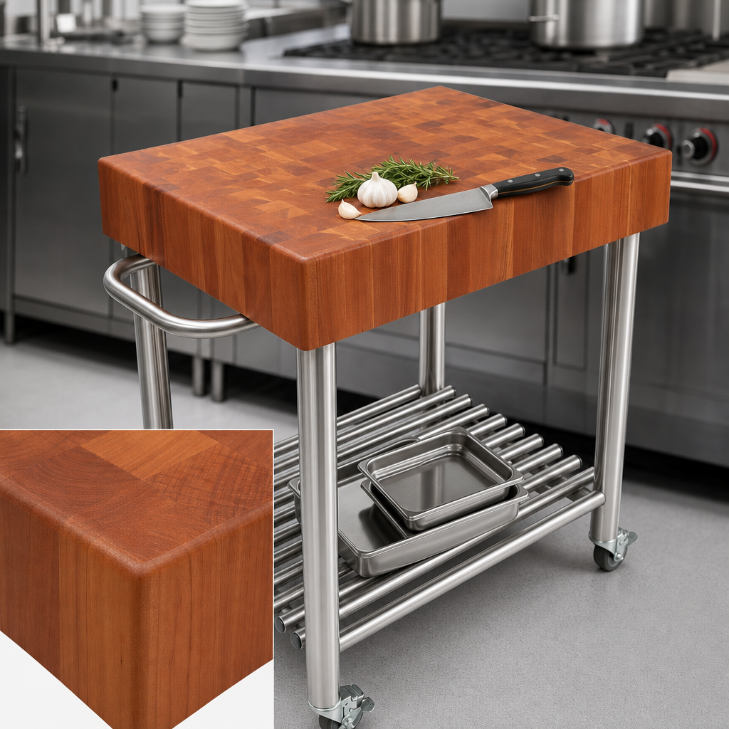 End Grain Hardwood Top