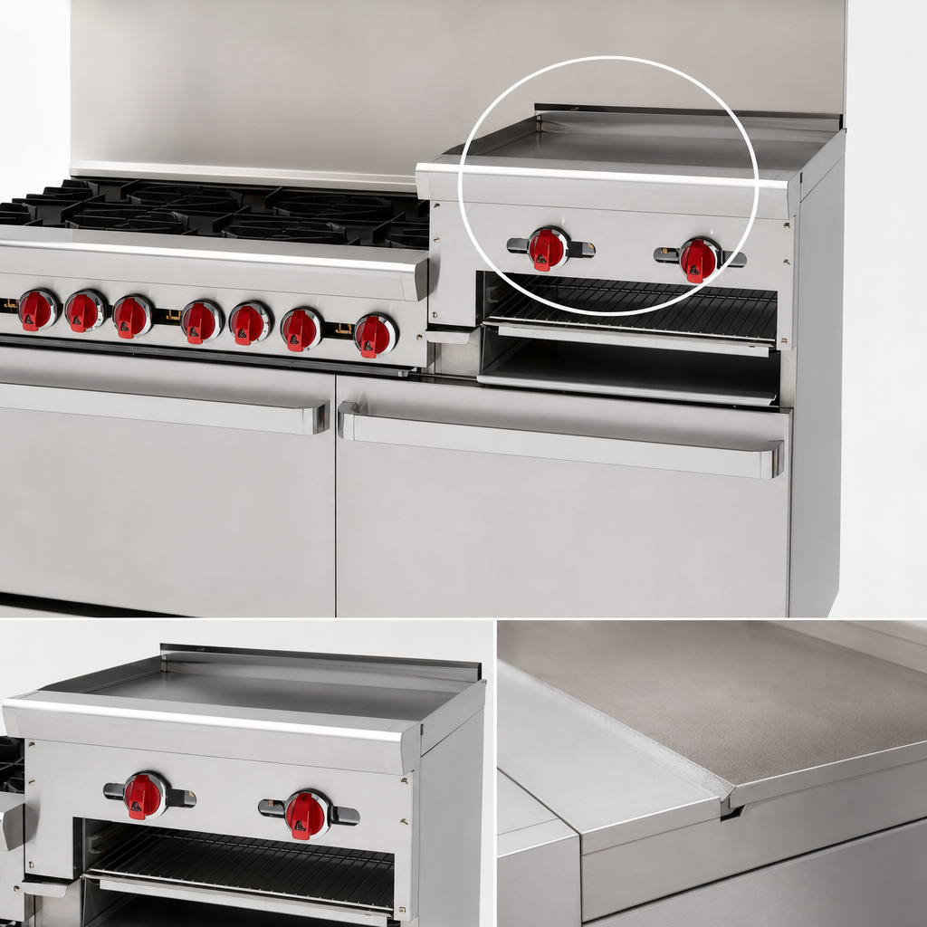 24-Inch Raised Griddle/Broiler