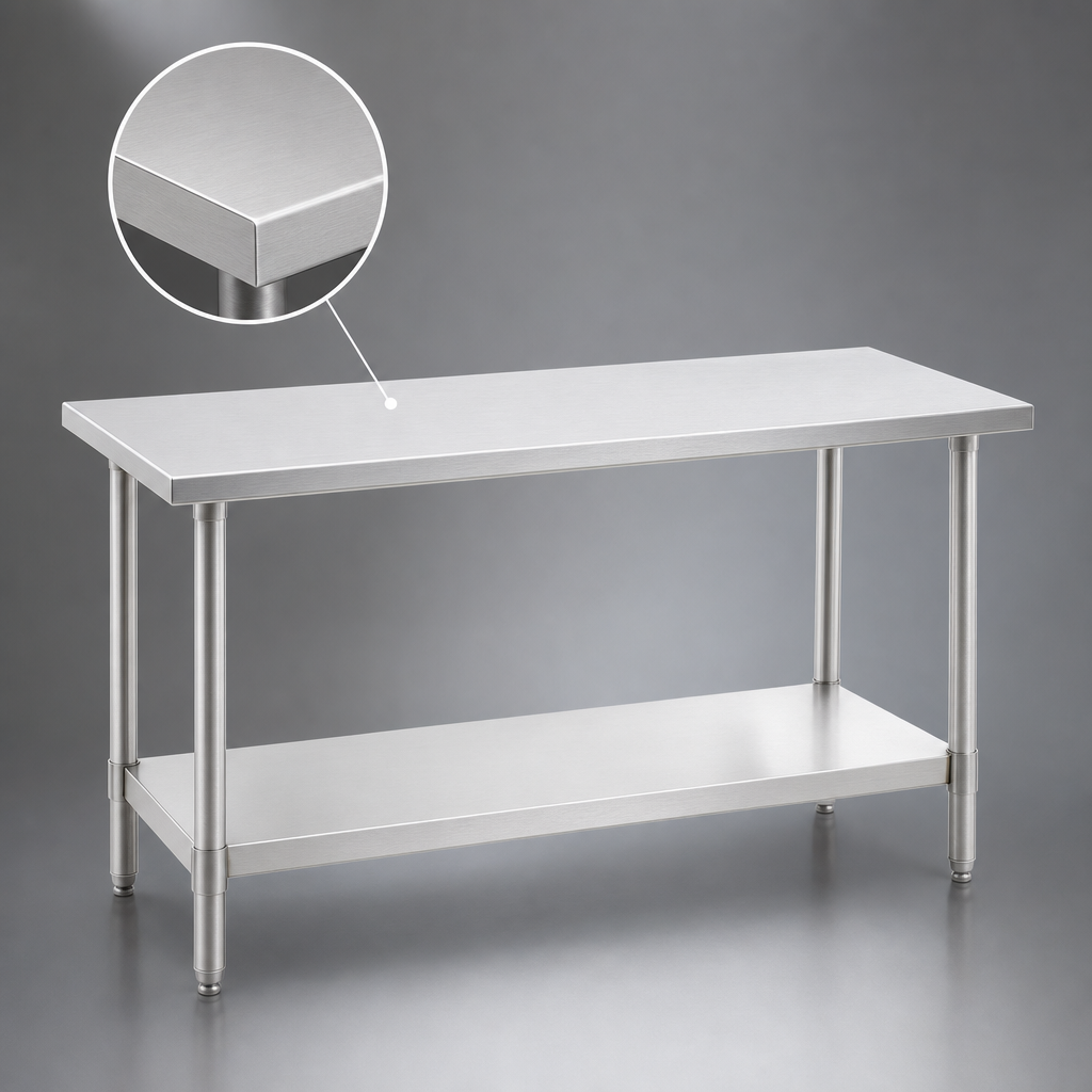 14-Gauge Stainless Steel Top