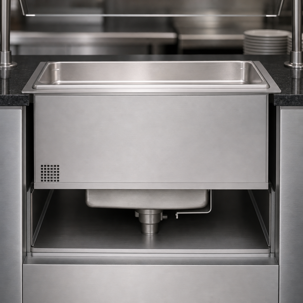Built-In, Bottom-Mounted Stainless Steel Construction