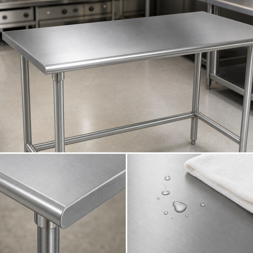 14-Gauge 304 Stainless Steel Top