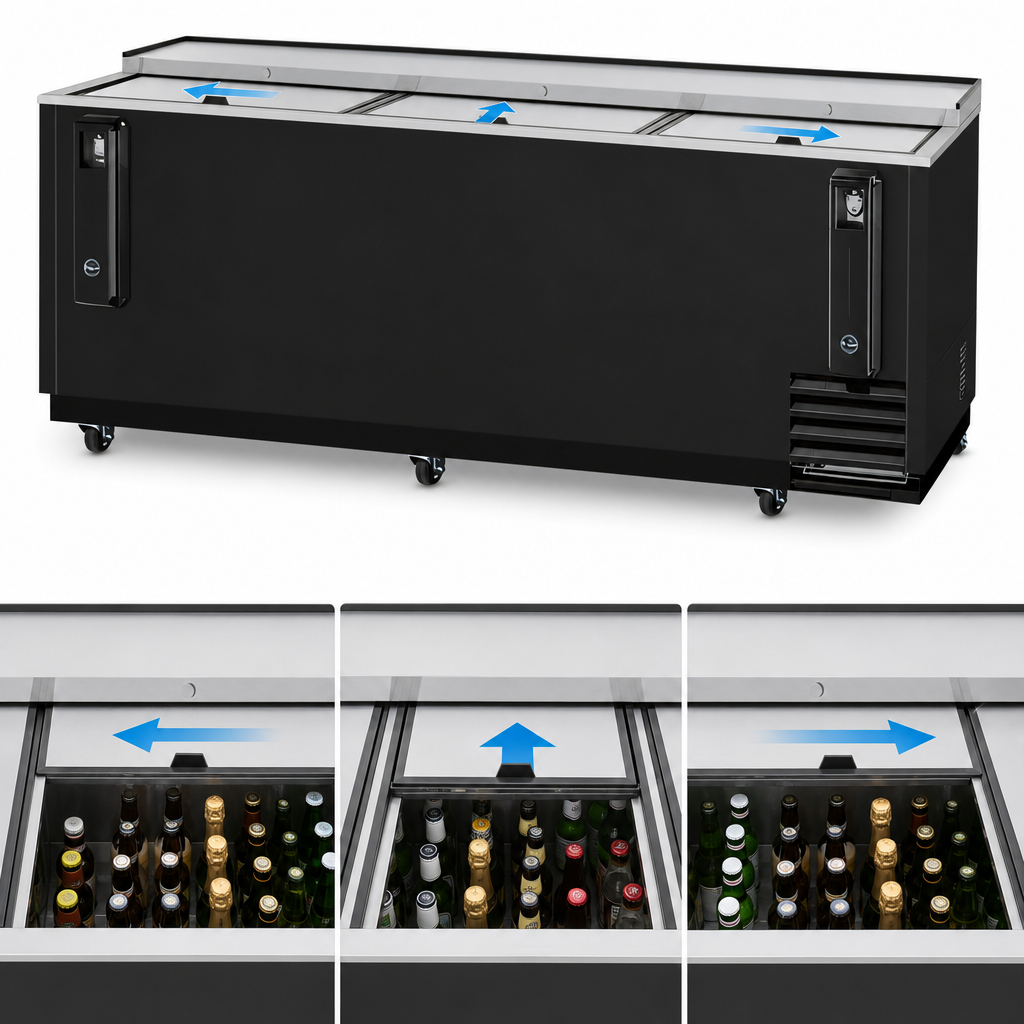 Three Sliding Lids