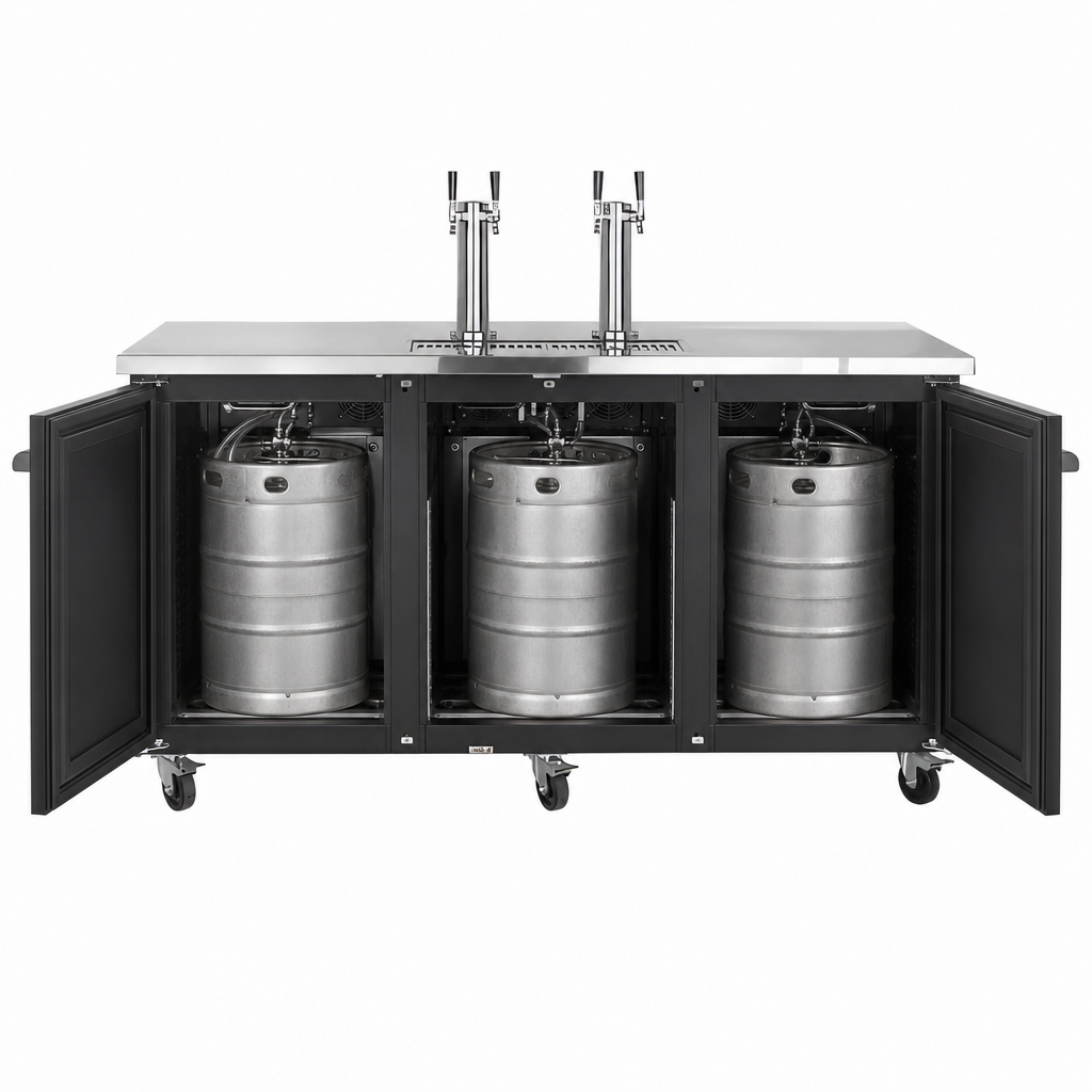 Three-Section Keg Storage
