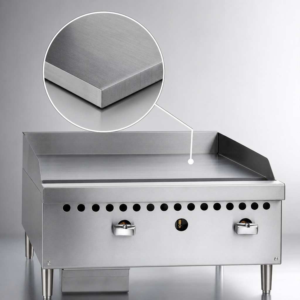 1-Inch Polished Steel Plate