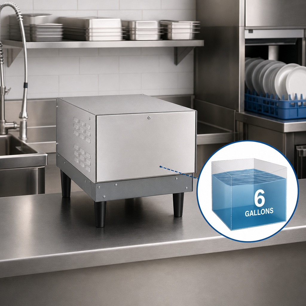 6-Gallon Storage Capacity