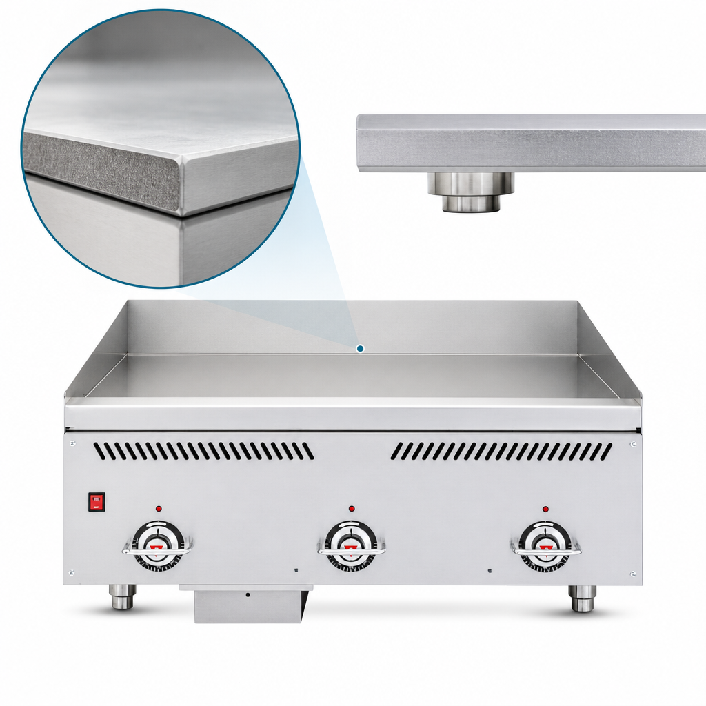 1-Inch Chrome-Plated Griddle Plate
