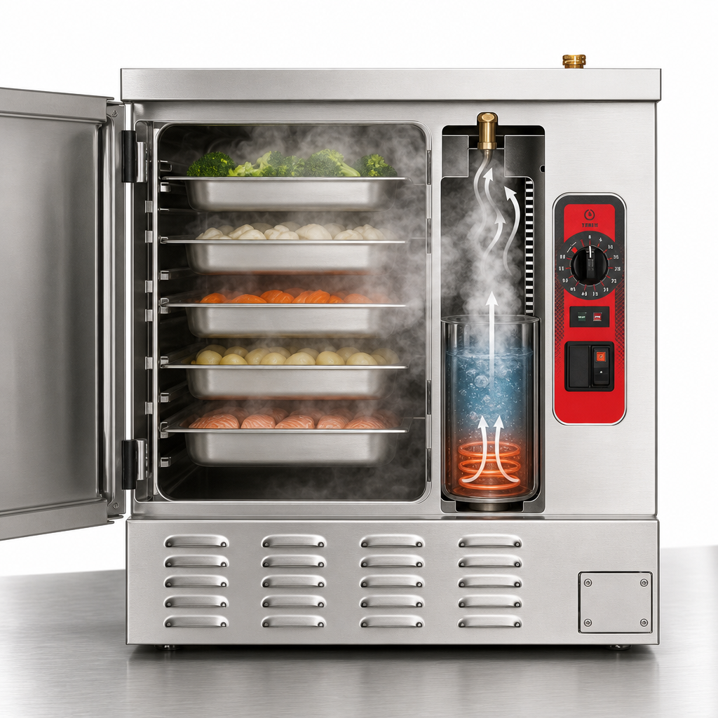 High-Output Stainless Steel Steam Generator