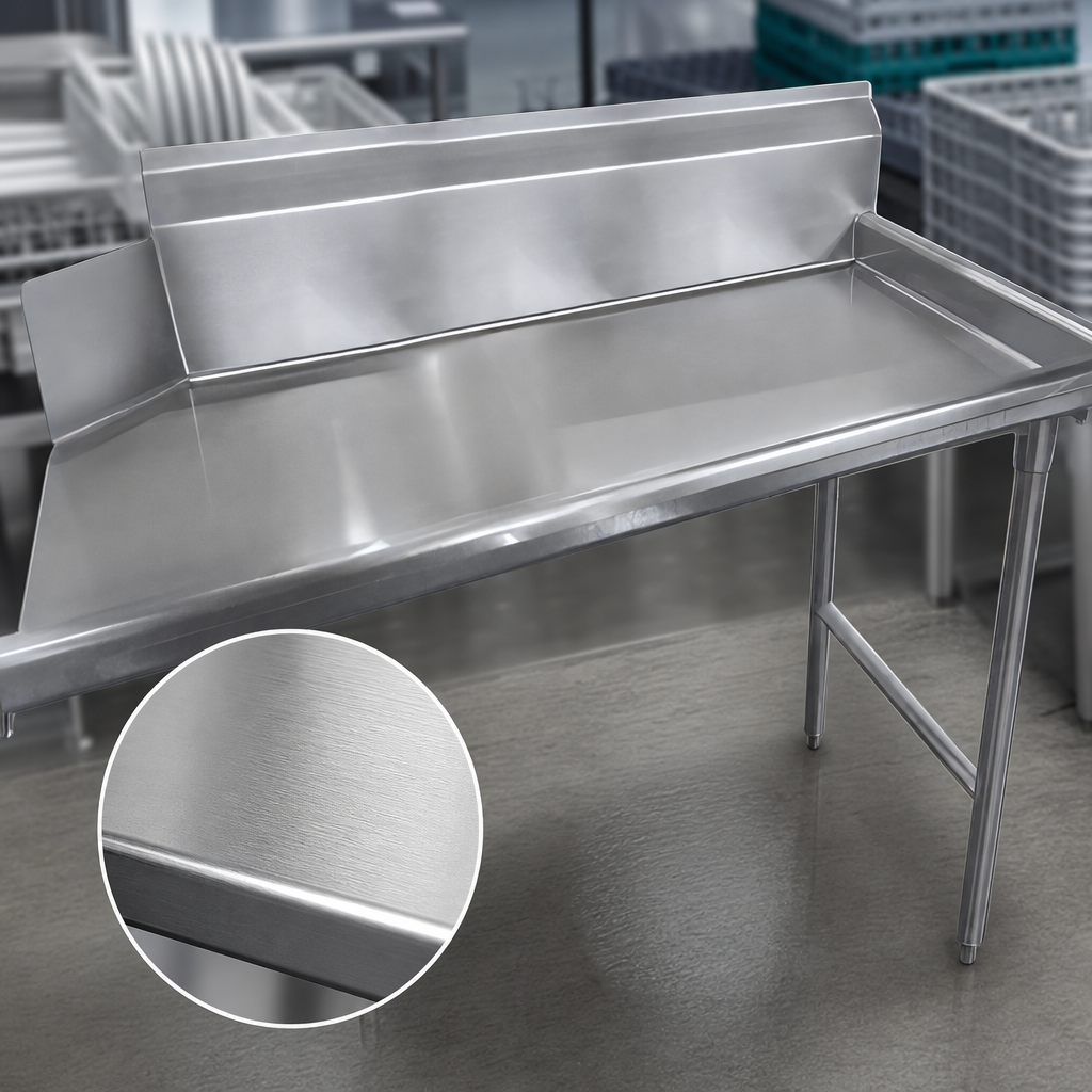 16-Gauge 304 Stainless Steel Top