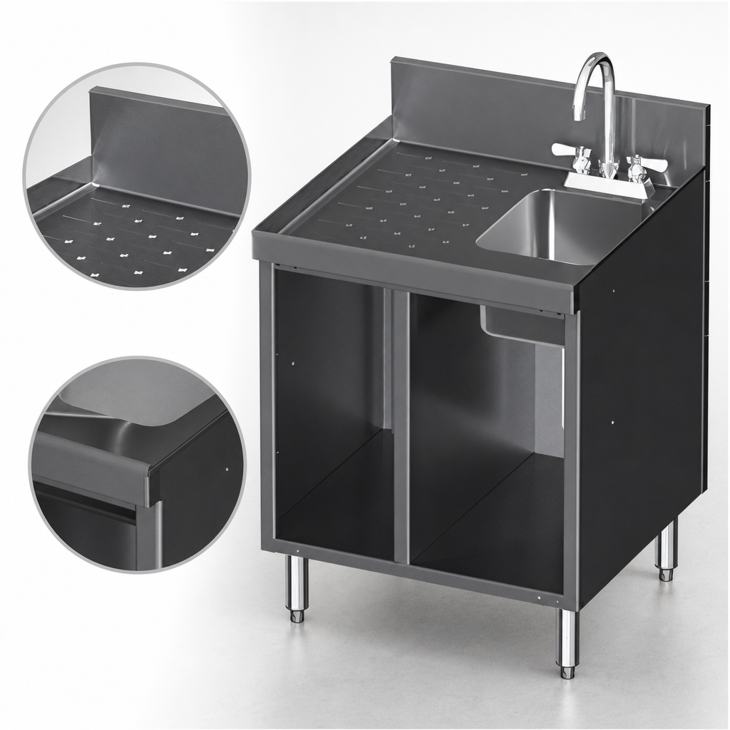 One-Piece Seamless Top & Backsplash
