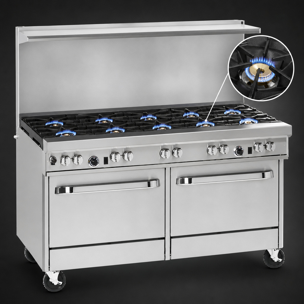 Eight Open Burners