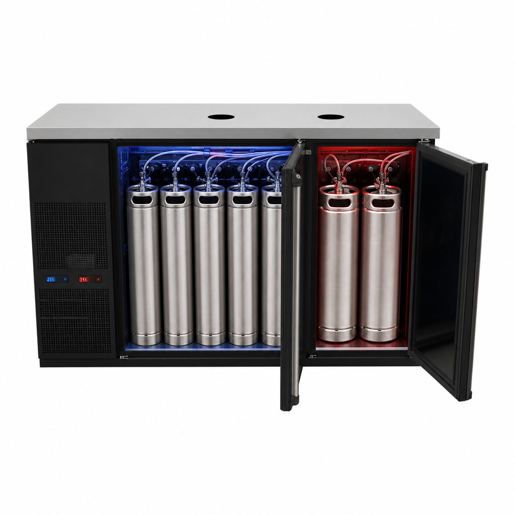 Eight-Keg Capacity