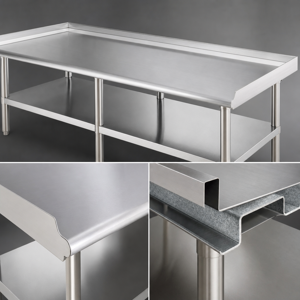 Reinforced Stainless Steel Top