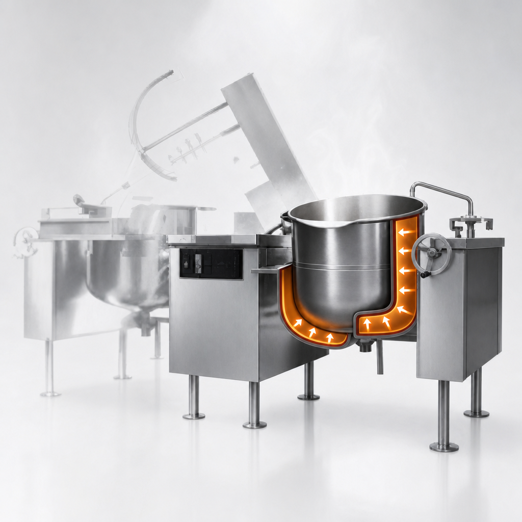 Direct Steam Heating with 2/3 Jacket