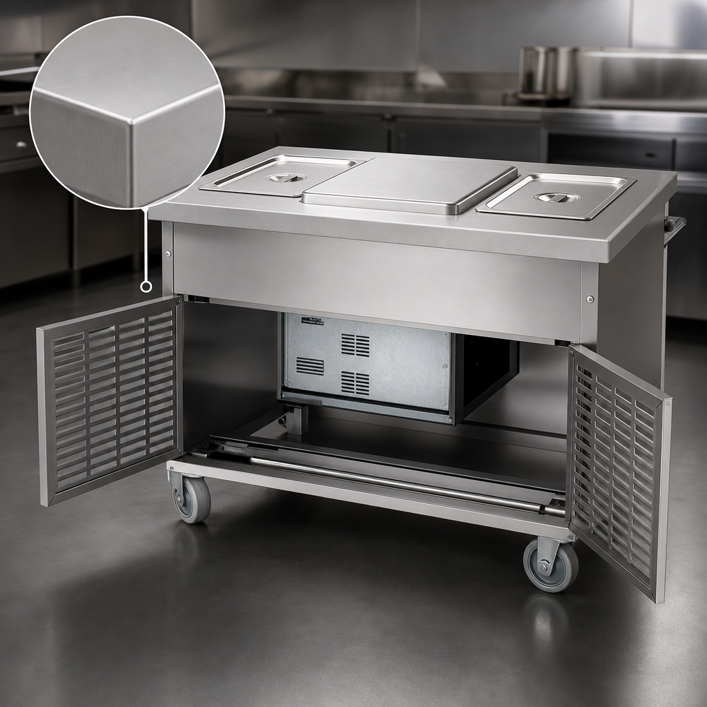 16-Gauge 304 Stainless Steel Top
